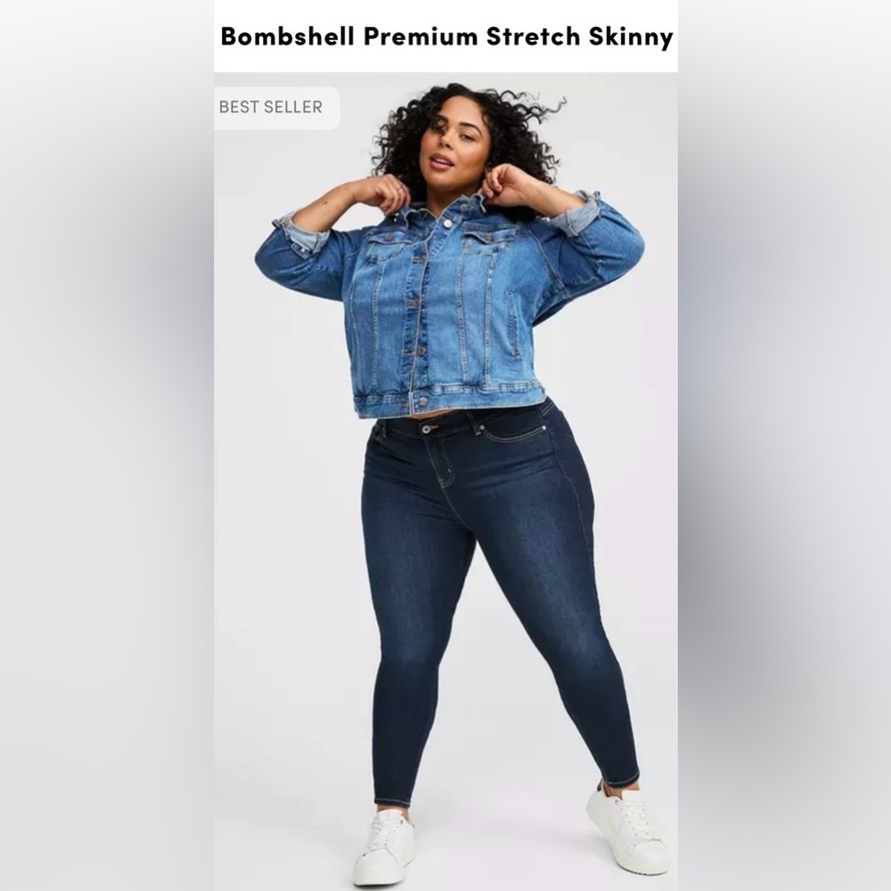 Torrid Bombshell Skinny Jeans - Dark Blue
